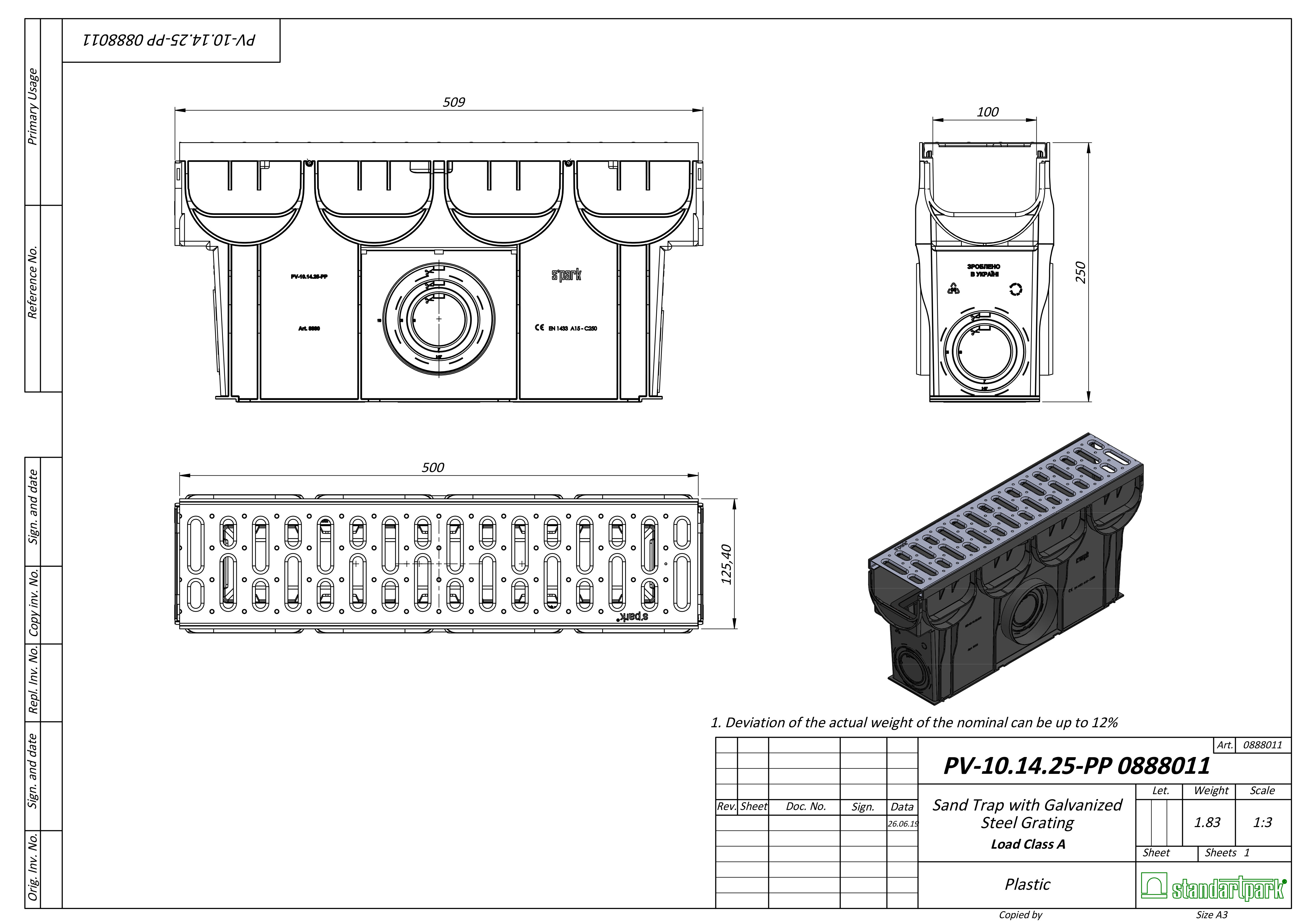 plastova-vpust-vodaland-easy-a15-s-pozinkovanou-mrizi-500-x-125-x-250-mm